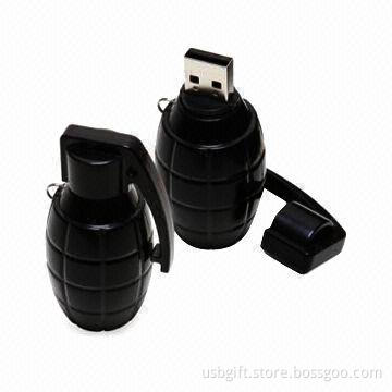 USB disk, 4GB capacity, custom logo bomb style, promotional gift
